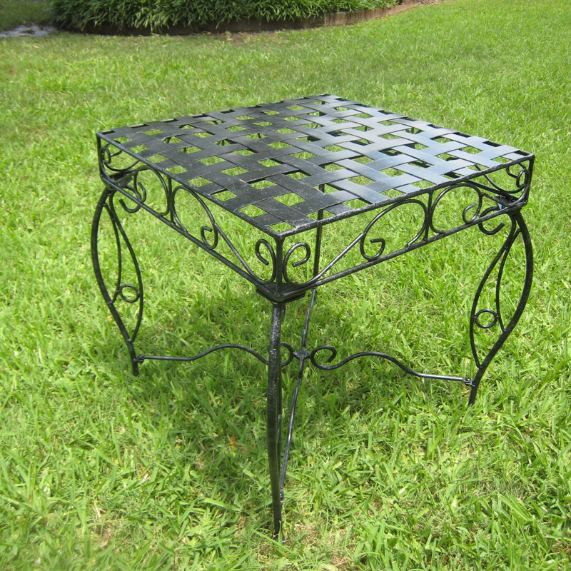Apisan Square Metal Outdoor Side Table , in. W 20'' in. D