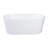 Kingston Brass Aqua Eden 51-Inch Acrylic Oval Double Ended Freestanding Tub with Drain