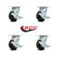 Caoutchouc sur roulettes en aluminium