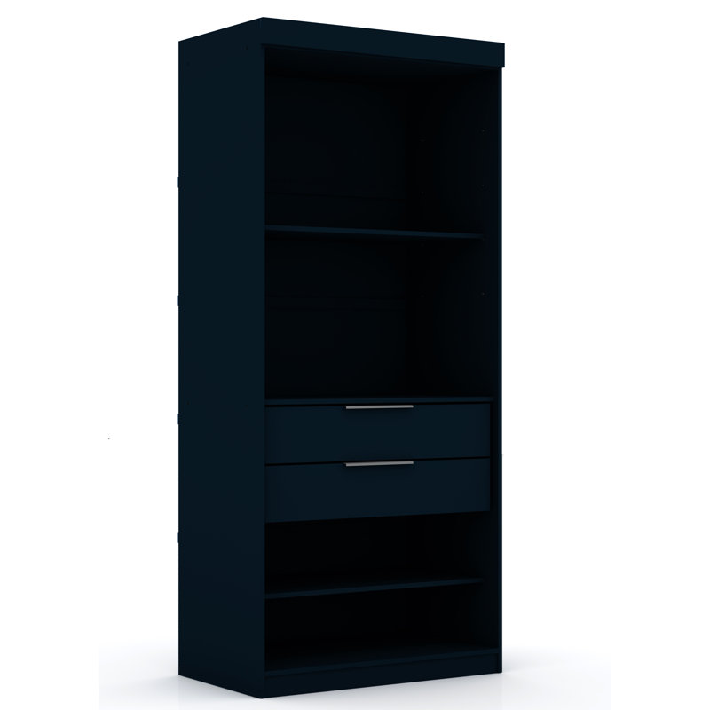 Aleece 35.98'' Closet System, Tatiana Midnight Blue