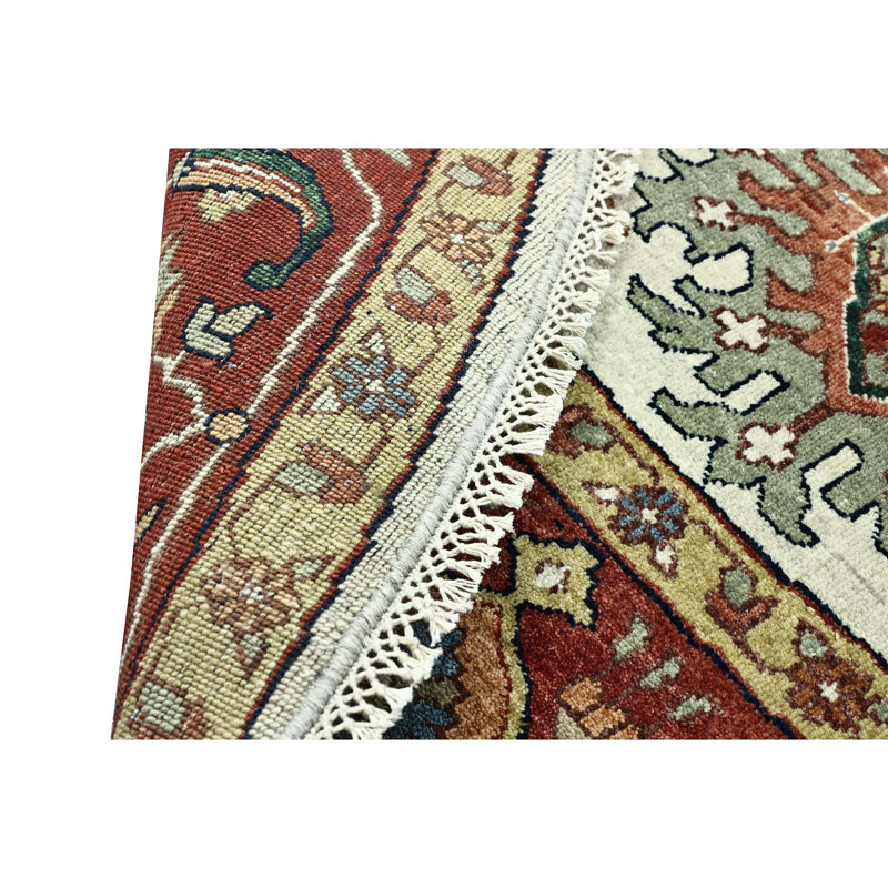 Handmade Wool Oriental Area Rug, Round 8'