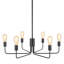 Plafonnier suspendu 6 lumières 29,5 po-367493452