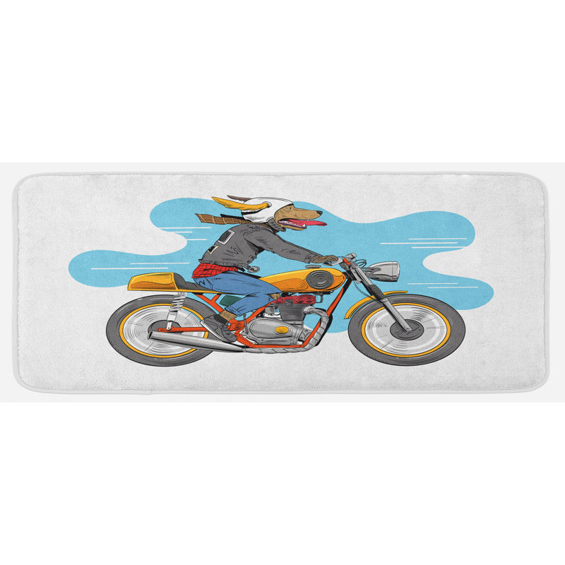 Tapis de cuisine moto