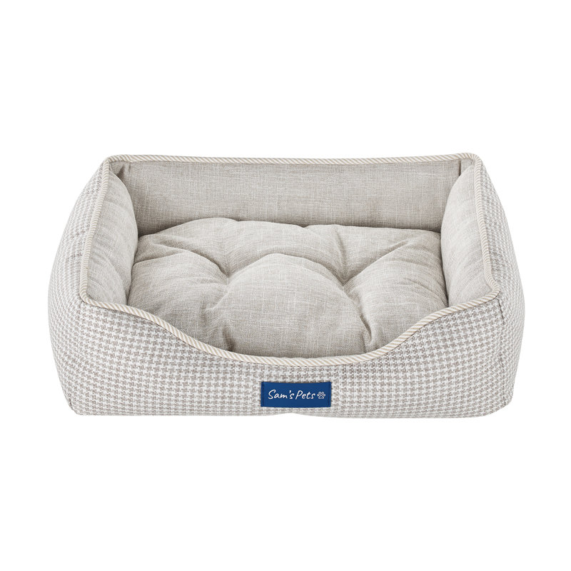 Sam's Pets Arlo Dog Bed, Brown, Extra Small (18.5" W x 15.35" D x 4.72" H)