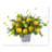 15 " Plastic and Silk Arrangement