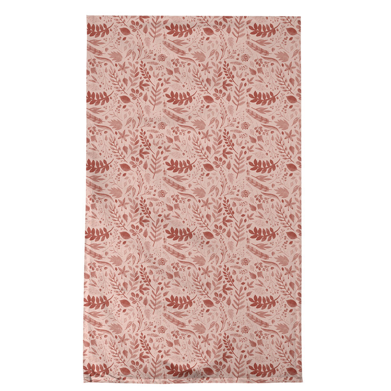 Floral Waffle Tea Towel Kitchen Towel, Poly Twill