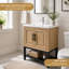 Meuble-lavabo simple 24 po avec armoire MGO, comptoir en porcelaine et robinet inclus-434467119-434467114