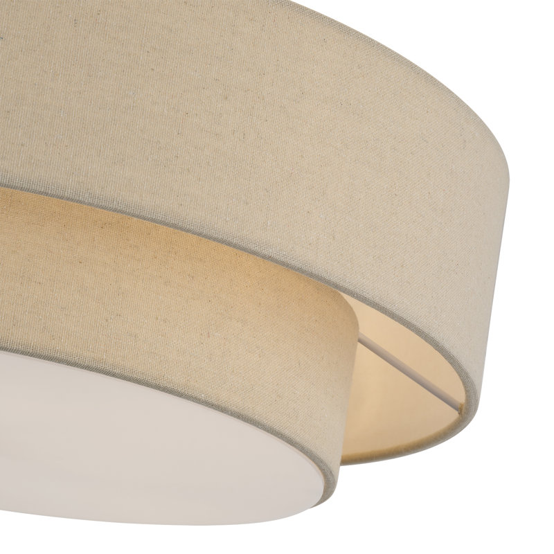 Bellingham 4 Light Antique Gold Leaf Large Semi-flush, Gold
