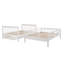 Lit superposé double à escalier avec lit gigogne simple, rangement et barrière de sécurité pour chambre à coucher, dortoir-385904764