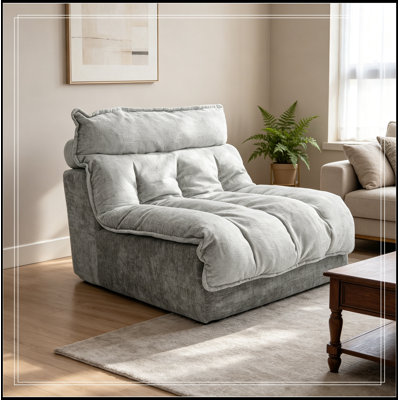 Fauteuil Virnelli rembourré avec coussin moelleux