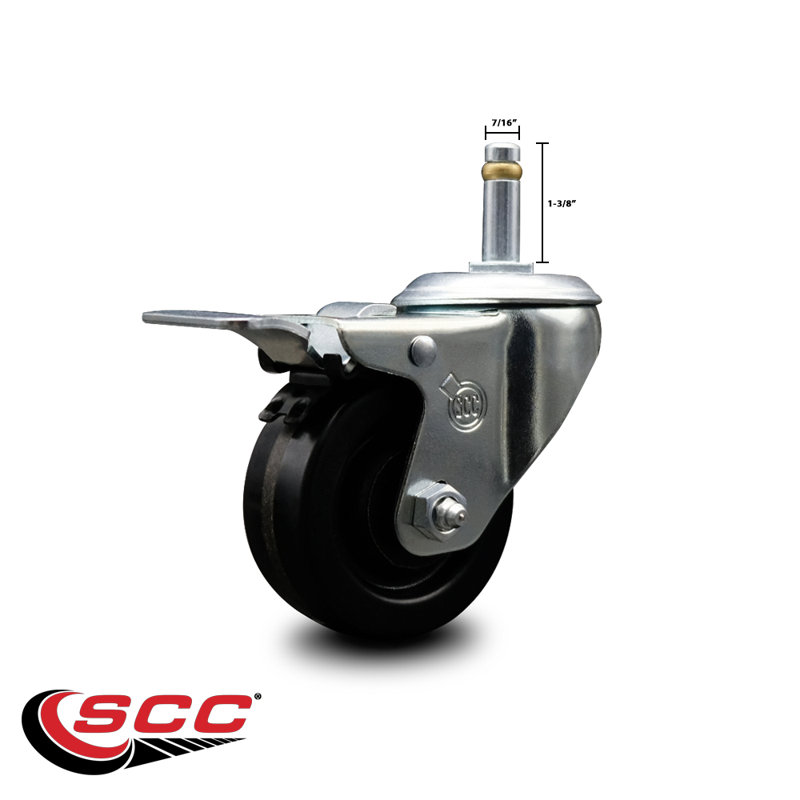 Swivel Grip Ring Stem Caster