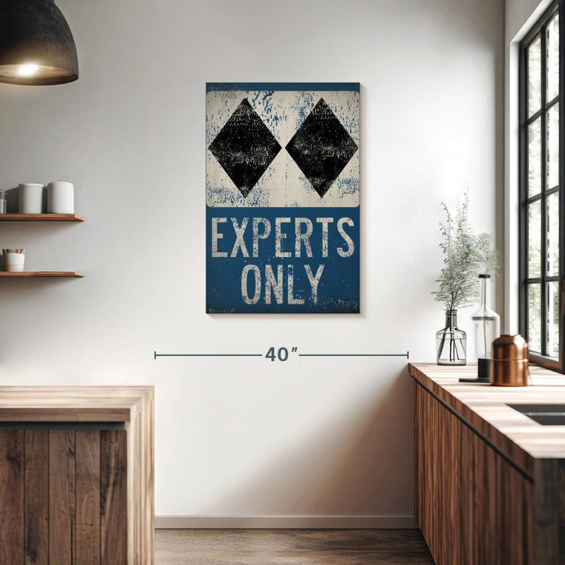 Sireci Experts Only Blue, 36" H x 24" W