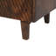 Armoire rustique en bois de manguier avec motif cannelé