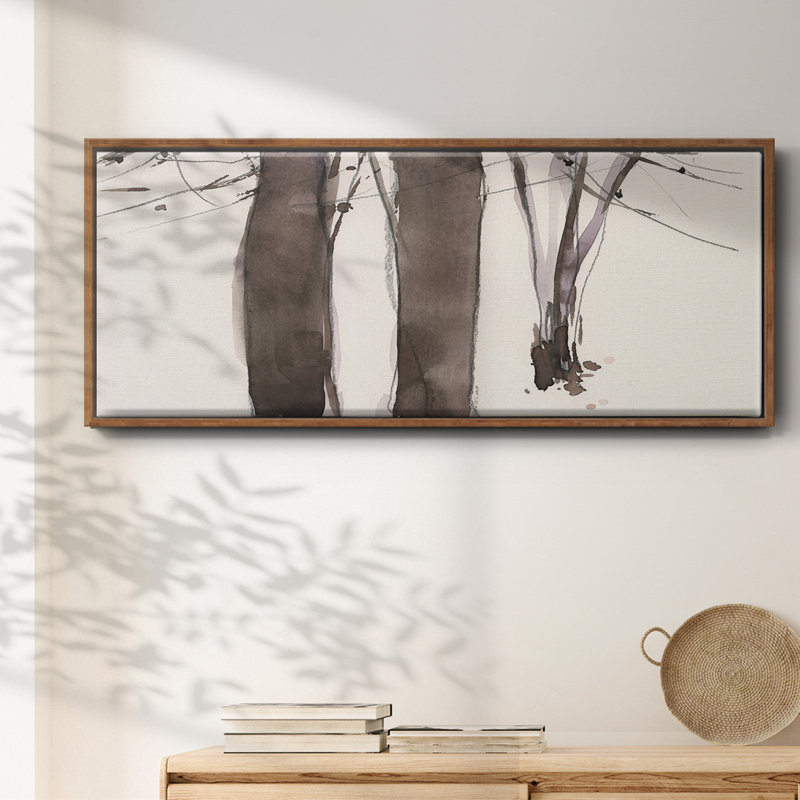 Under the Winter Tree II- Framed Canvas, 20" H x 50" W