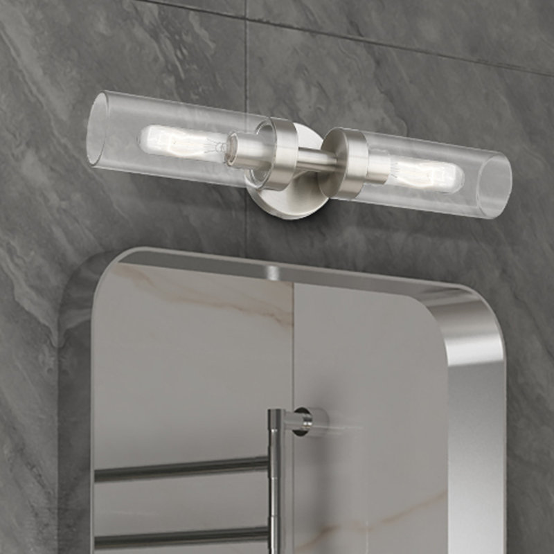 Devia 2-Light Dimmable Wall Sconce, Brushed Nickel