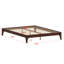 Base de lit plateforme en bois de bambou massif avec support de lattes en bois durable-129045294