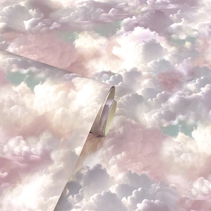 Papier peint ciel nuageux Merryweather, Mauve