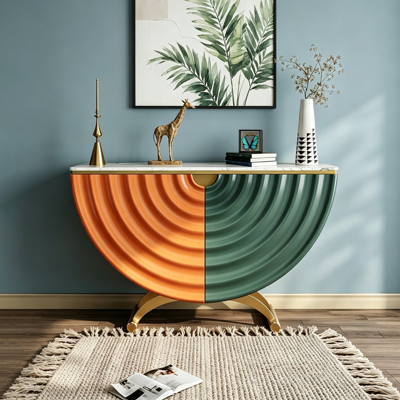 Buffet moderne et artistique, 34.65" H x 55.12" W x 13.78" D