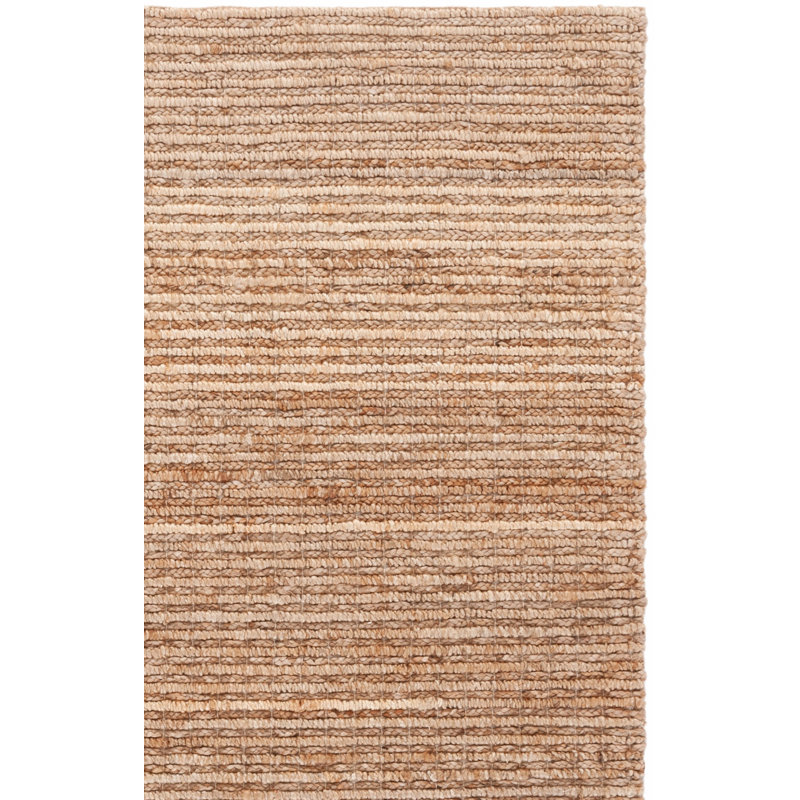 Jameswilliam Natural Fiber Hand Woven Jute Solid Color Rug, Rectangle 2' x 3'