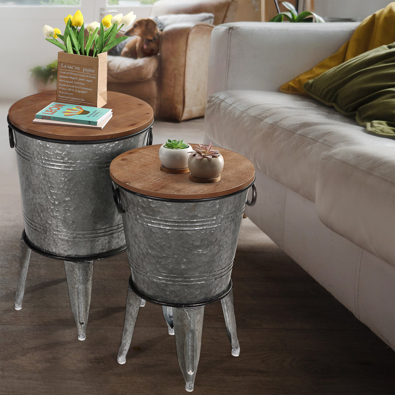 Bahe Nesting Tables, Silver