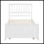 Lit plateforme simple avec lit gigogne-338808069