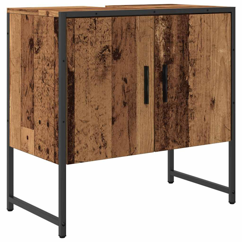 Rexley Single Bathroom Vanity with Basin, Old Wood