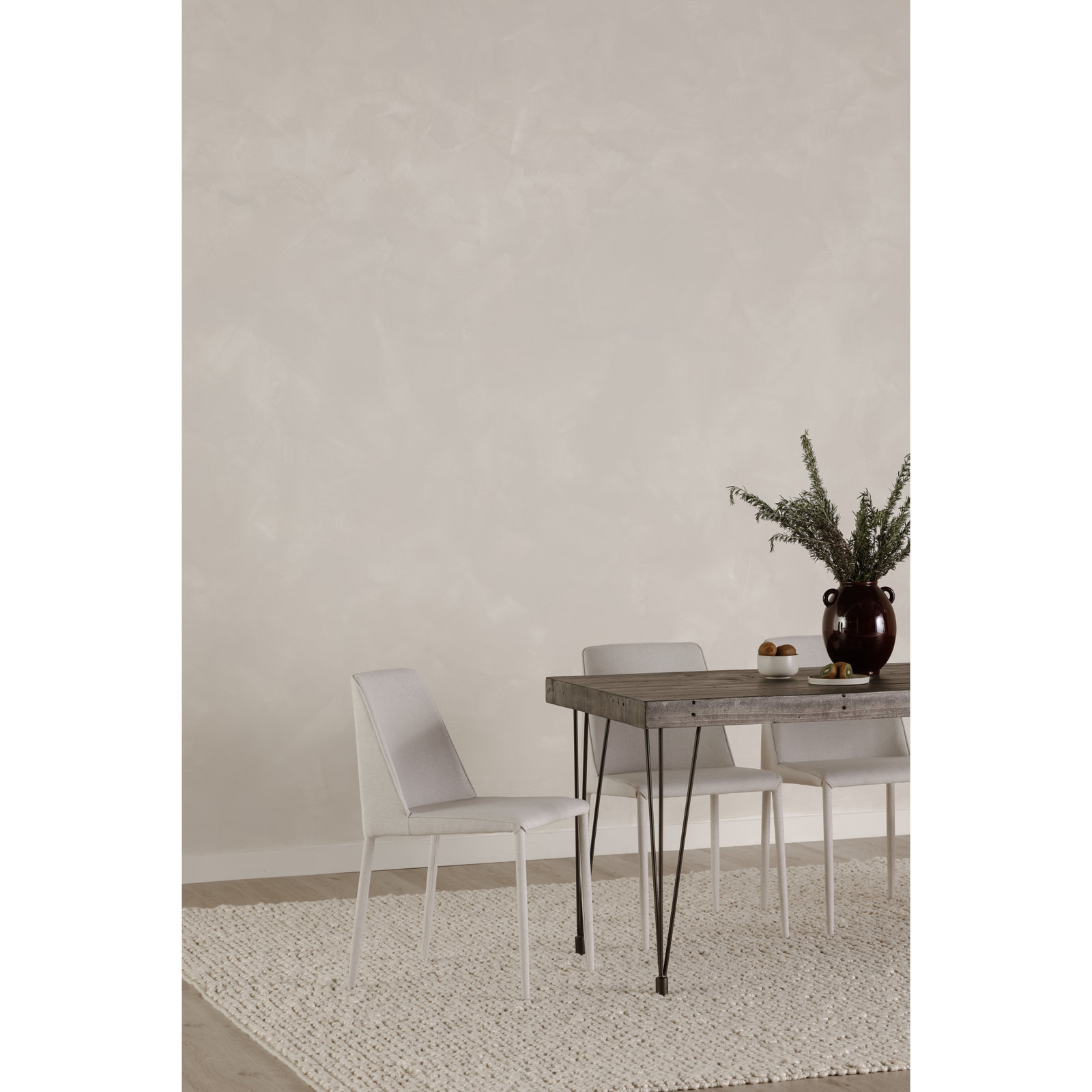 Libra 59" Pine Dining Table, Dark Gray