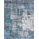 Tapis bleu/gris