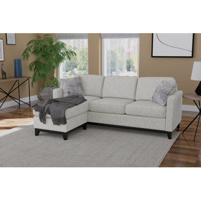 Smokey Taupe Reversible Chaise Sectional