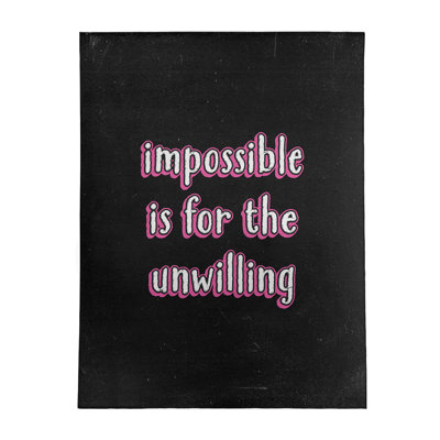 Tapis en poly-chenille style tableau noir impossible