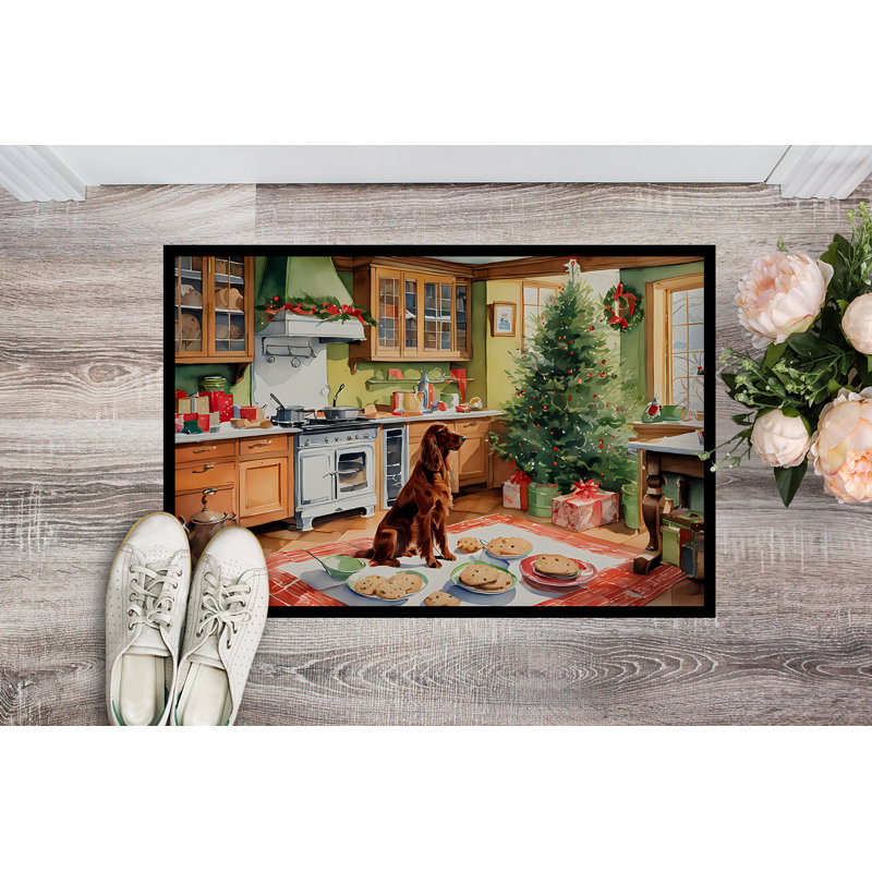 Junya Non-Slip Christmas Doormat, 24" W x 36" L