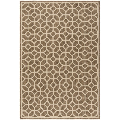 Kitts Looped/Hooked Beige Indoor/Outdoor Rug