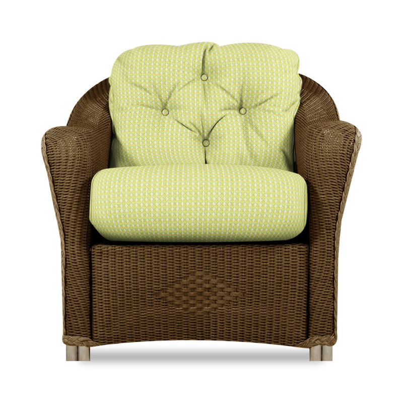 Reflections Outdoor Lounge Chair, Bark, Rollo Linen