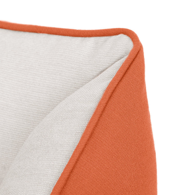 Lit pour animaux Sunbrella, Orange, H 11 po x l 36 po x P 26 po