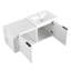 Meuble-lavabo de 48 po pour salles de bain spacieuses, meuble-lavabo moderne. Blanc, contreplaqué robuste, capacité de rangement suffisante, style américain, fabrication en contreplaqué facile à assembler,-118731803