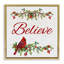 Cadre flottant Festive Believe Greenery, design par Sally Swatland-1578941669-1578941664