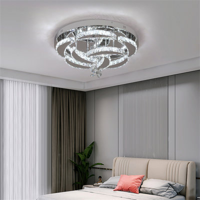 Lustre à DEL à 8 lumières avec accents de cristal à 8 lumières Jooyoung