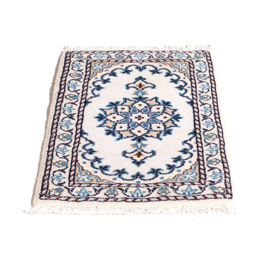 Oriental Persian Rug - Nain - 60 x 40cm - Cream