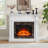 Only Mantel (Not Included 23" Fireplace)--White, 45.6"W*11.8"D*40"H-491513936
