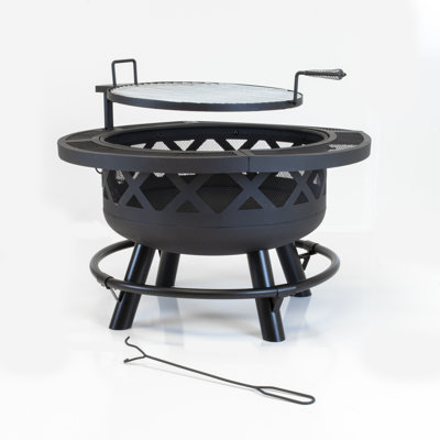 Round Steel Wood Burning Smokeless Fire Pit