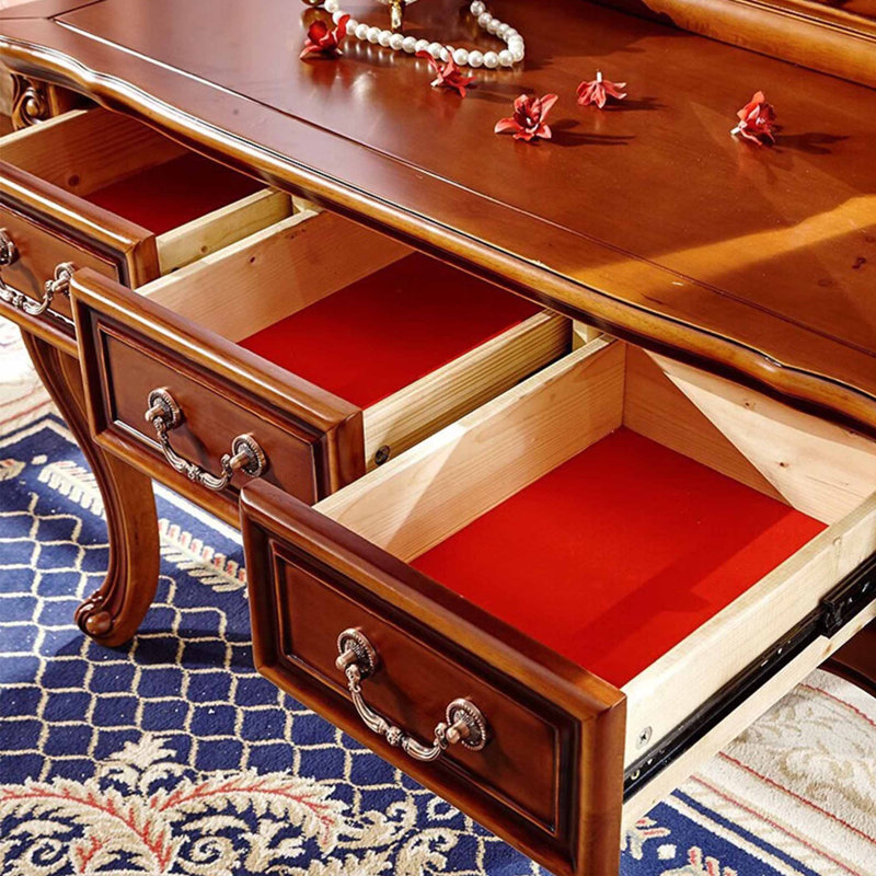 European style luxury carved dressing table