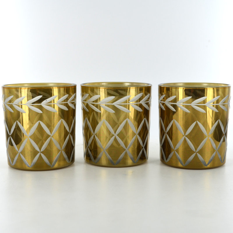 3 Piece Glass Tabletop Votive Holder Set