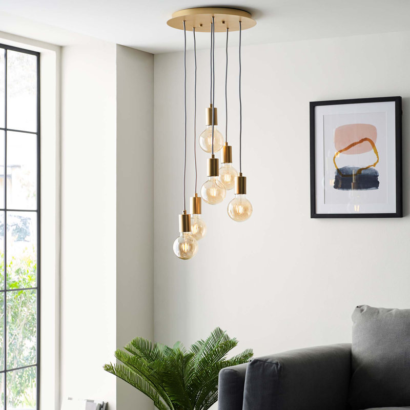 Drishya 6 - Light Cluster Pendant, Gold