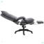 Fauteuil de direction pivotant à 360 ° avec hauteur réglable et repose-pieds double rembourrage