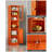 Slim Bathroom Storage Cabinet With Doors And Shelves,Open Shelving 6-Tier Narrow,Tall And Skinny Storage Cabinet,Suitable For Small Spaces-1220338058