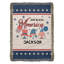 Couverture personnalisée avec nom God Bless America-128673404
