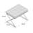 Chromium Faux Leather Ottoman