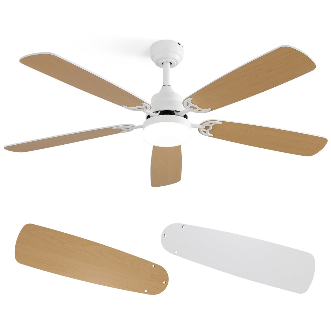 Sofucor 52" 5-Blades Standard Ceiling Fan with LED Lights and Remote Control-Nova Sofucor 