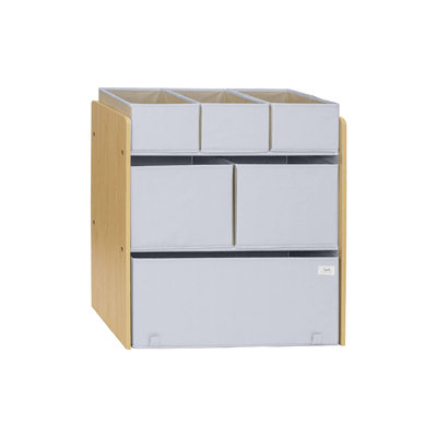 6 Piece Fabric Storage Bin Set