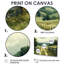 «Green Peaceful Valley I», ensemble d'art mural-2063658967-2063658968